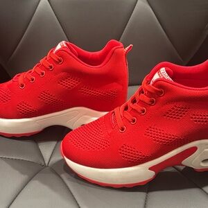 Red Athletic Sneakers